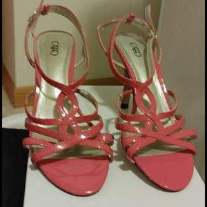 Pink high heeled sandels